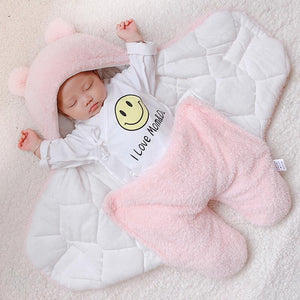 Warm Fleece-lining Swaddle Sleeping Bag