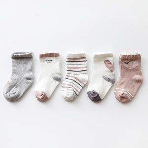 Coffee Toddler Cartoon Socks Set