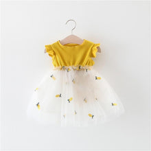 Load image into Gallery viewer, Pineapple Embroidered Tulle Dress
