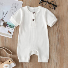 Charger l&#39;image dans la galerie, Solid Button Design Playsuit
