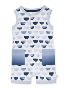 Baby Boys Blue Ombre Sleeveless Romper