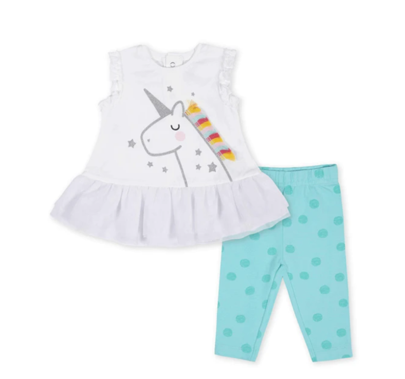 2-Piece Unicorn Tunic and Legging Set