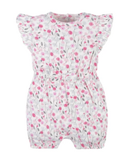 Charger l&#39;image dans la galerie, Baby Girls Comfy Stretch Roses &amp; Bunnies Romper
