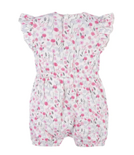 Charger l&#39;image dans la galerie, Baby Girls Comfy Stretch Roses &amp; Bunnies Romper
